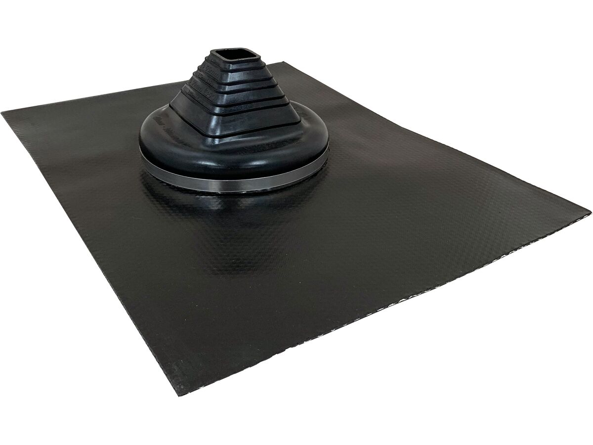 LDX Versatile Square Tube 40-100mm EPDM Black