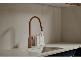 In Situ - Milli Etch Gooseneck Pull Out Sink Mixer Brushed Bronze (5 Star) Lead Free