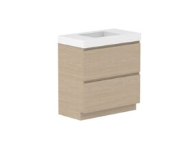 Supporting Image - Posh Domaine All-Drawer Twin 900mm Floor Mounted Vanity Unit 90mm Top