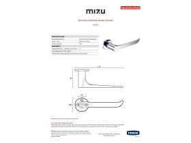 Specification Sheet - Mizu Silk Toilet Roll Holder Chrome