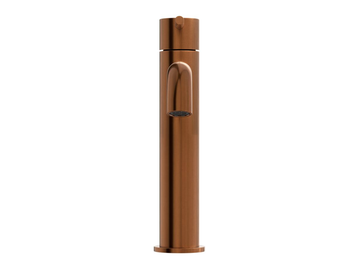 Supporting Image 2 - Mizu Drift Medium Height Basin Mixer Curved Spout Brushed Bronze (6 Star) Lead Free.png