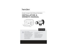 Installation & Owner's Manual - Henden Compact SM Chlorinator