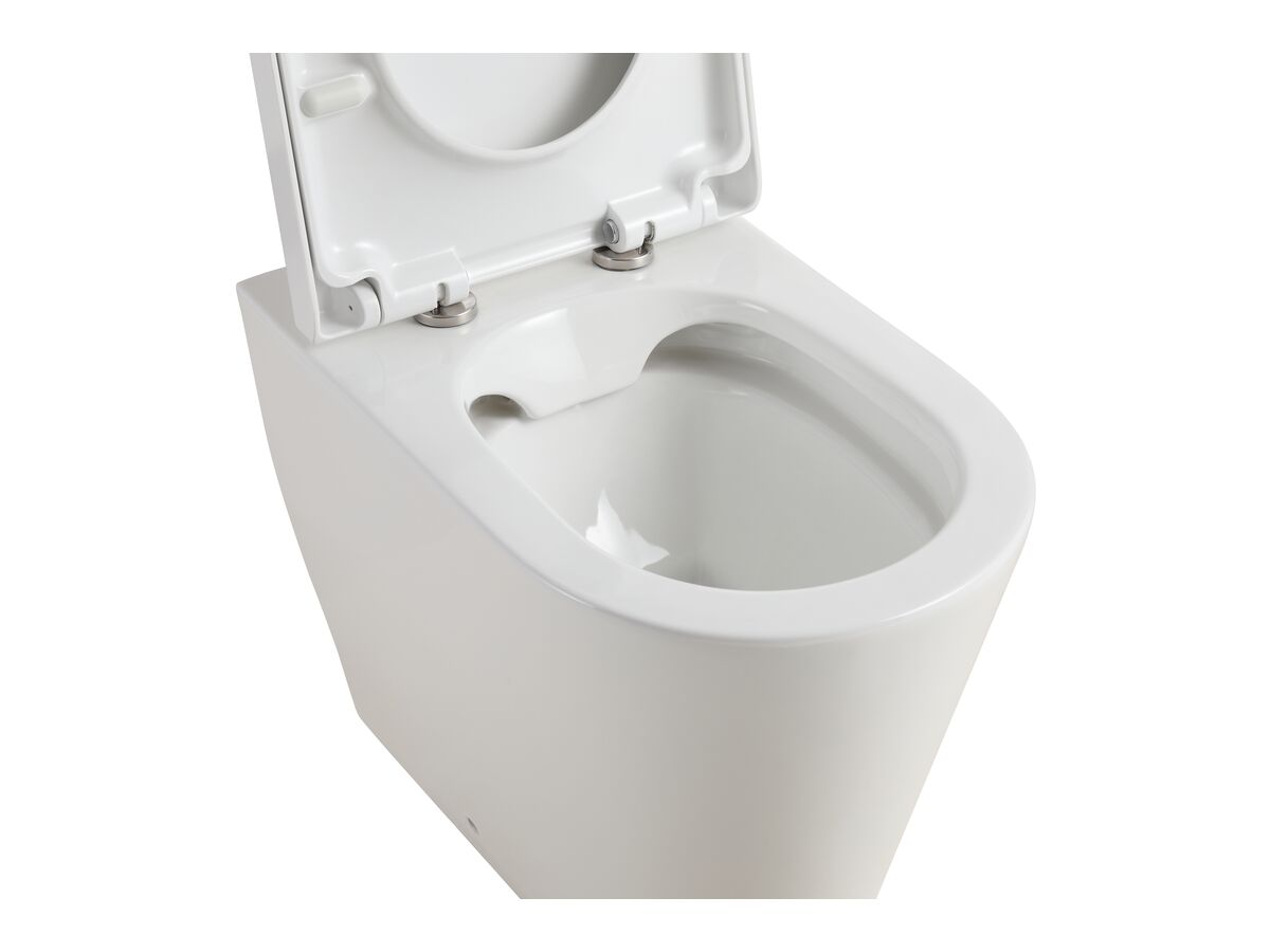 Kado Lux Back To Wall Rimless Overheight Pan with Soft Close Quick Release Seat (4 Star)