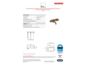 Specification Sheet - Faucet Strommen Vara Fin Wall Basin / Bath Hostess Tap System Right Hand 150mm Kit Discovery Bronze (6 Star) Lead Free