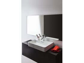 In Situ - LAUFEN Val Counter/Wall Basin 650mm x 420mm 1 Taphole with Overflow White