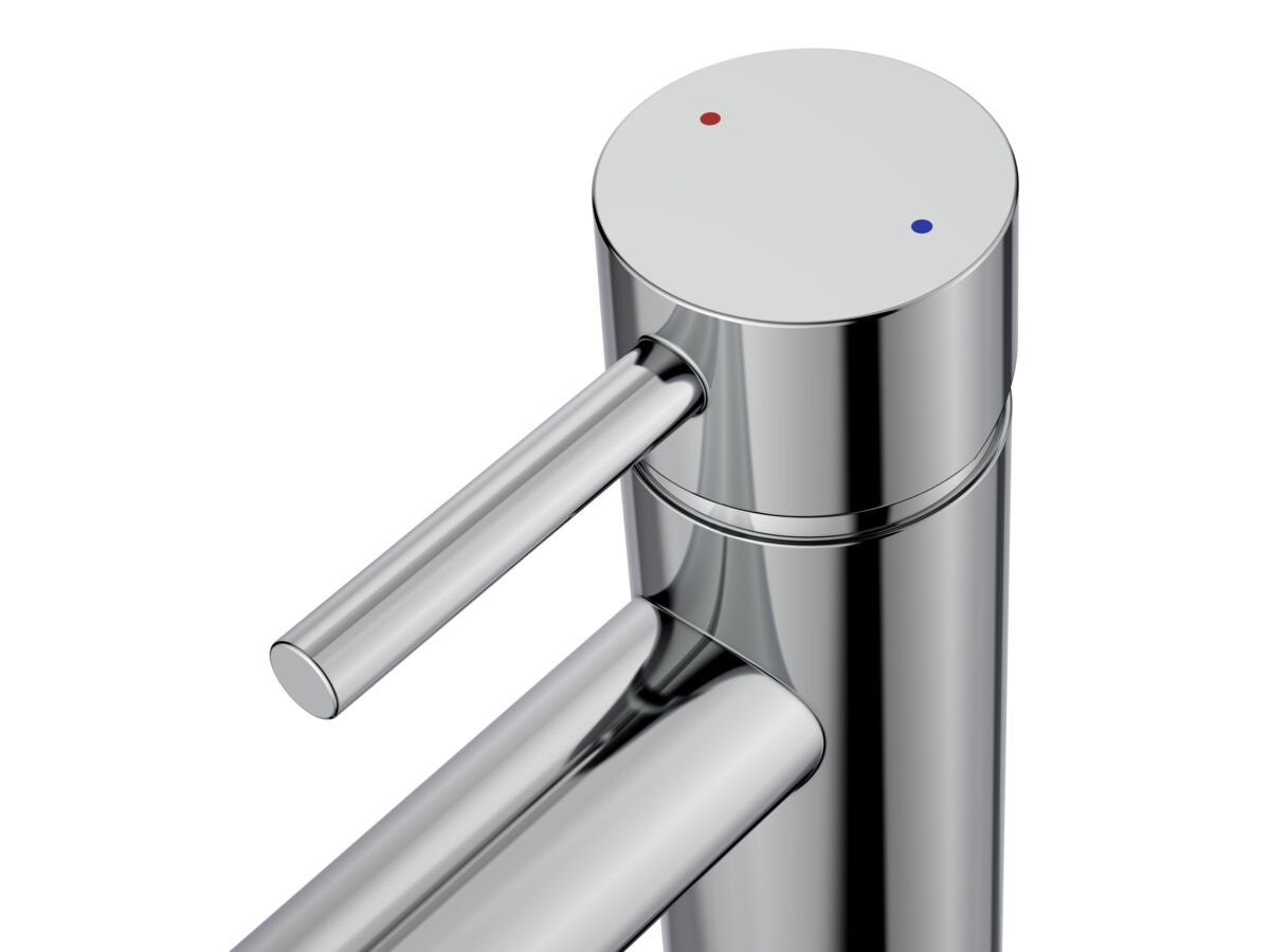 Supporting Image - Posh Bristol Pin Basin Mixer Tap Chrome (5 Star) Lead Free - Handle