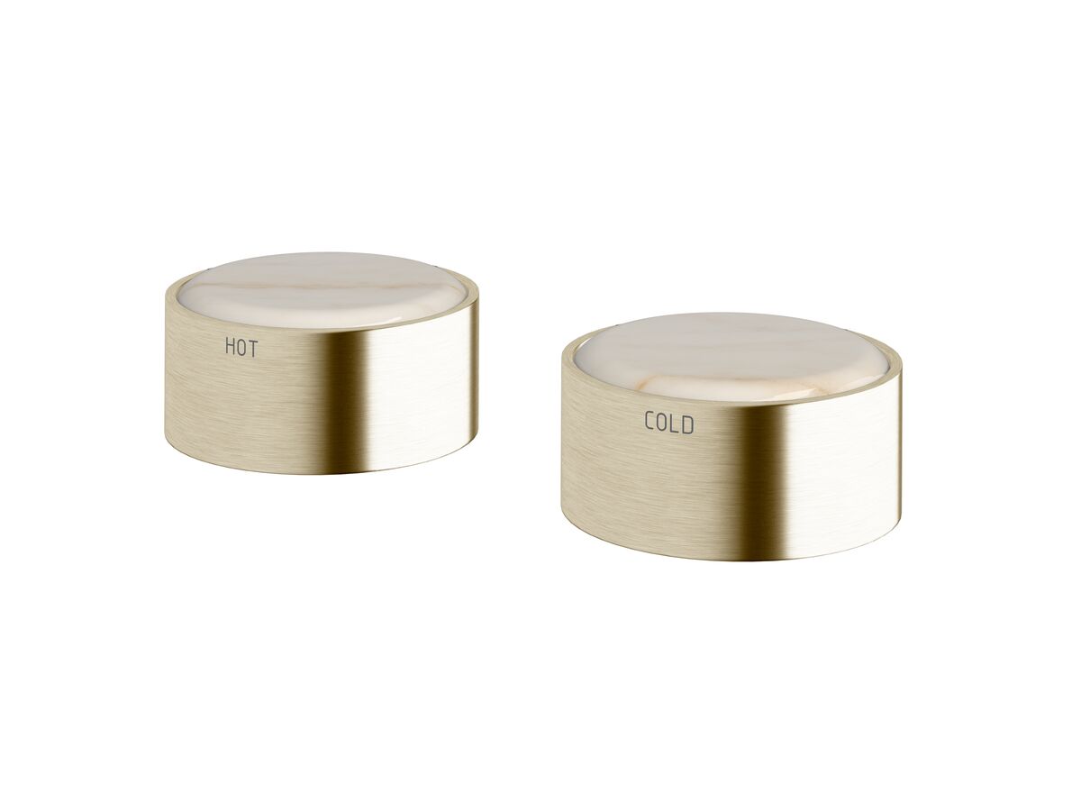 Supporting Image - Sussex Pure Elemental Basin Top Assembly PVD Brushed Platinum Gold Lead Free with Aurora Insert