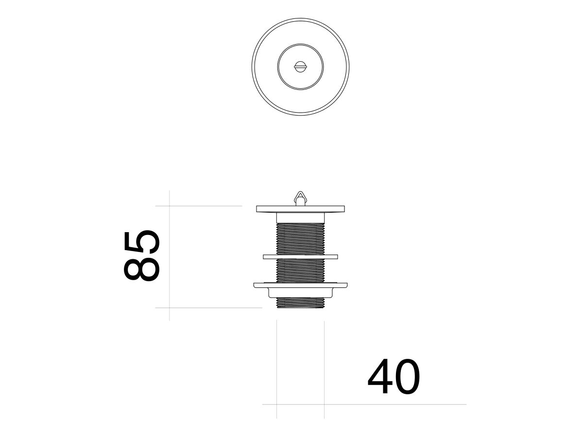 Kado Era Plug & Waste 40mm