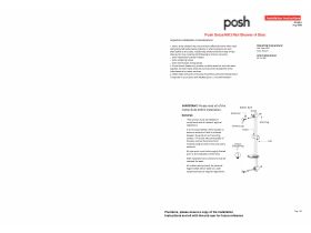 Installation Instructions - Posh Solus MK3 Rail Shower (4 Star)