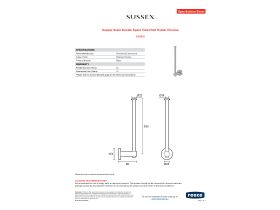 Specification Sheet - Sussex Scala Double Spare Toilet Roll Holder Chrome