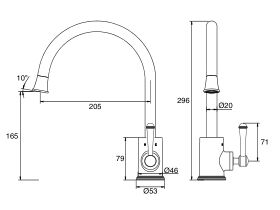 Posh Canterbury Sink Mixer Tap Lever (4 Star)