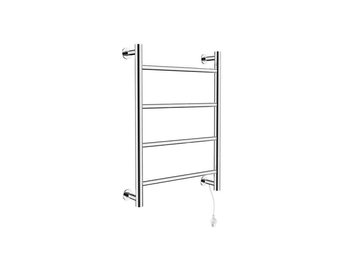 Posh Solus MK2 Heated Towel Rail 500mm x 700mm Polished Stainless Steel