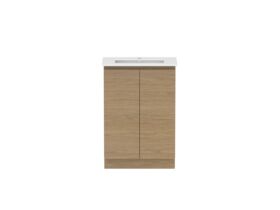 Hero - Posh Domaine 600mm Ensuite Floor Mount Vanity Unit Matte White Ceramic Top