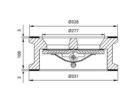 DIMAX Cast Iron Body Wafer Double Door Check Valve 250mm Full Stainless Steel 316 Trim Disc & Fasteners EPDM Gasket PN16 FBE Coated to AS/NZS 4158
