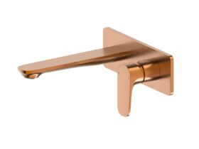 Supporting Image - Mizu Silk Wall Basin/Bath Mixer Tap Set Trimset 188mm Brushed Bronze (6 Star) Lead Free
