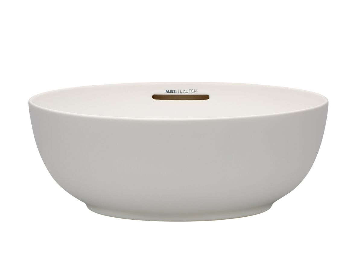 Supporting Image 3 - LAUFEN Alessi Counter Basin 450mm Matte White - Front Perspective