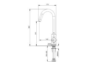 Mizu Drift MK2 Gooseneck Sink Mixer Tap (4 Star)