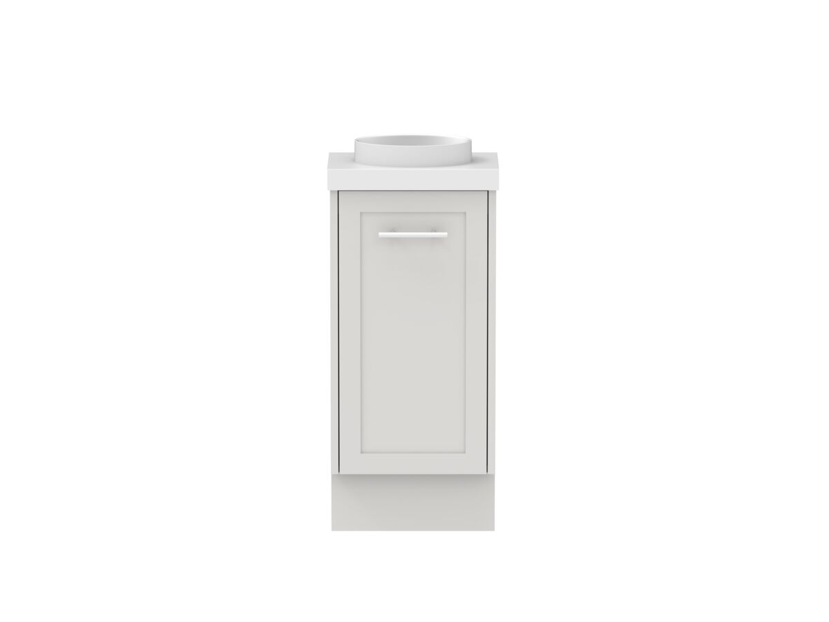 Hero - Kado Lux Petite Vanity Unit Floor Mount 400mm Centre Bowl 50mm Top (Basin Included)