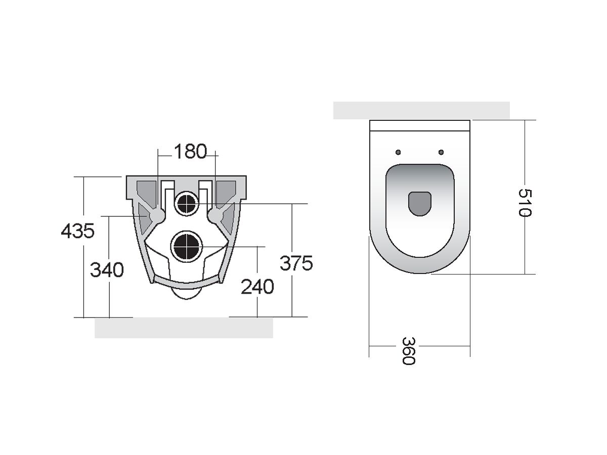 AXA Uno Wall Pan Soft Close Quick Release Seat MKII White (4 Star)