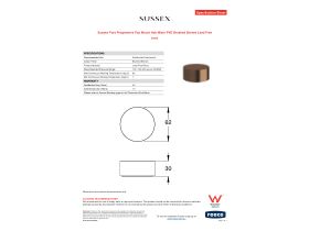 Specification Sheet - Sussex Pure Progressive Top Mount Hob Mixer PVD Brushed Bronze Lead Free