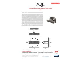 Specification Sheet - Milli Etch Progressive Shower Mixer Tap Brushed Gunmetal