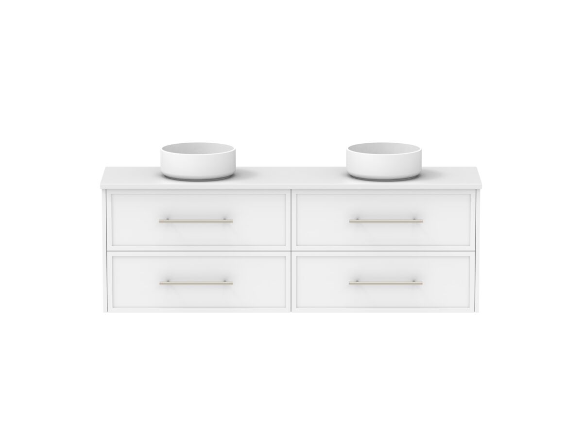 Supporting Image - Kado Lux Ensuite All Drawer Twin 1500mm Wall Hung Double Basin 20mm Top Shaker