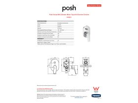 Specification Sheet - Posh Solus MK3 Shower Mixer Tap with Diverter Chrome