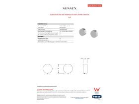 Specification Sheet - Sussex Pure Wall Top Assembly EP Satin Chrome Lead Free