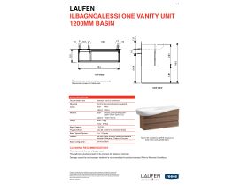 Technical Guide - LAUFEN Alessi One Vanity 1200mm