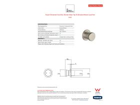 Specification Sheet - Faucet Strommen Vara Disc Shower Mixer Tap Kit Brushed Nickel Lead Free