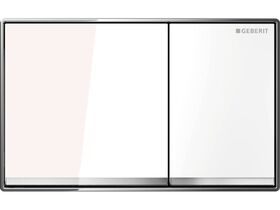 Geberit Omega 60 Dual Flush Button White Glass
