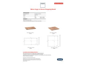 Specification Sheet - Memo Hugo or Zenna Chopping Boards