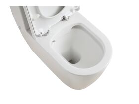 Kado Lux Close Coupled Back To Wall Overheight Bottom Inlet Toilet Suite with Soft Close Quick Release Seat (4 Star)