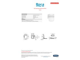 Specification Sheet - Roca Multiclean Bidet Seat White