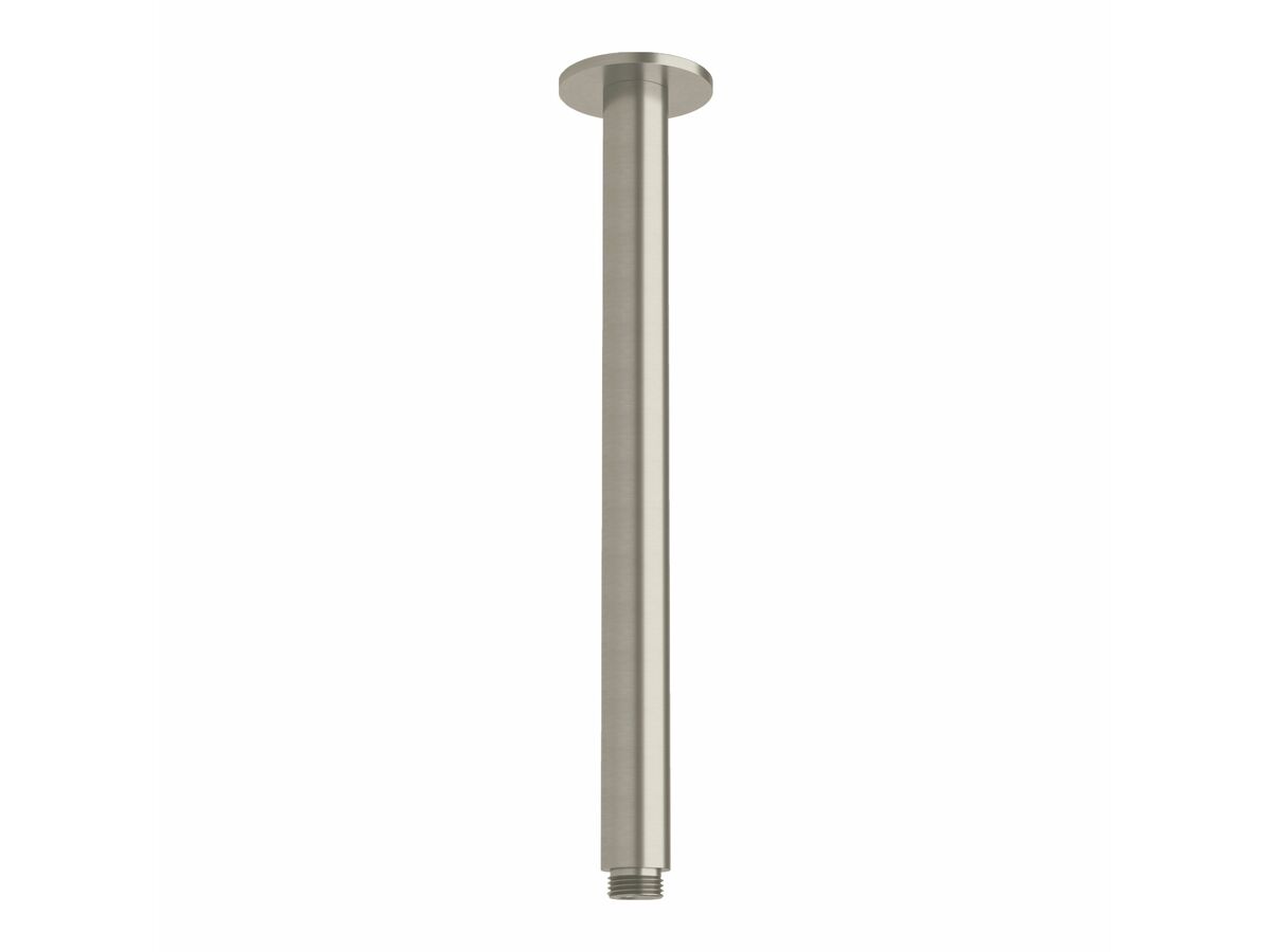 Sussex Pure Vertical Shower Arm 300mm Brushed Nickel