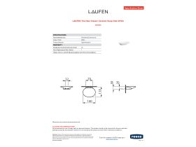 Specification Sheet - LAUFEN The New Classic Ceramic Soap Dish White