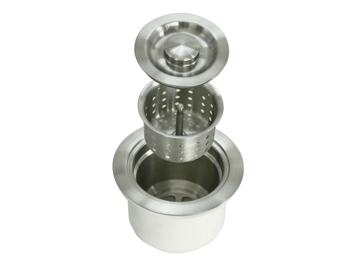 Memo Removable Deep Basket Waste with Plug Stainless Steel