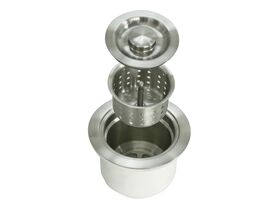 Memo Removable Deep Basket Waste with Plug Stainless Steel