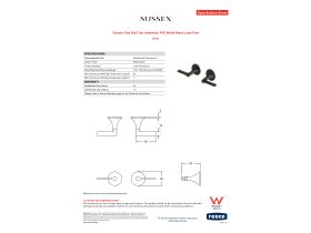 Specification Sheet - Sussex Oria Wall Top Assembly PVD Matte Black Lead Free