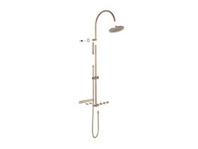 Supporting Image - Faucet Strommen Vara Fin Wall Set with Twin Rail Shower Tap System Kit Discovery Bronze (3 Star) Lead Free