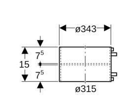 Geberit Sleeve Coupling Electroweld 315mm