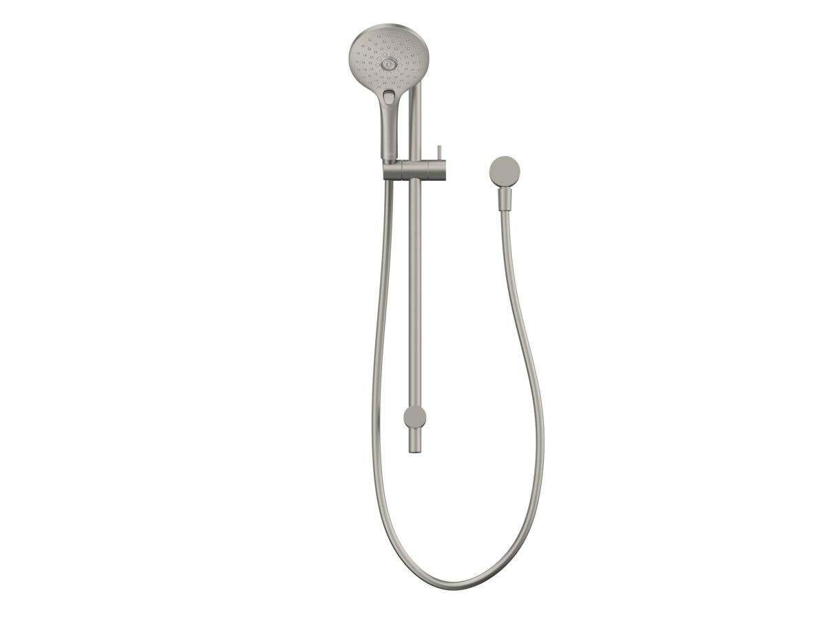 Supporting Image - Posh Domaine Brass Rail Shower 3 Function Brushed Nickel (4 Star)