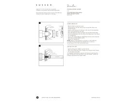 Installation Instructions - Sussex Scala Bath Mixer Tap Outlet System Straight 250mm Left Hand Operation Chrome