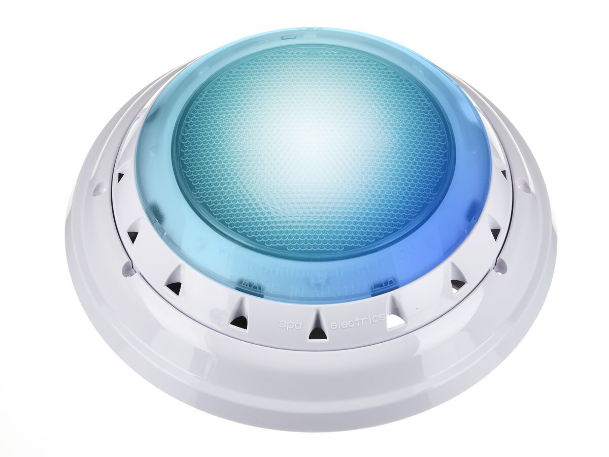 Spa Electrics GKRX Blue LED Retro Light with White Rim & Retro Mounting Kit
