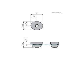 Technical Drawing - Posh Domaine Mini Basin