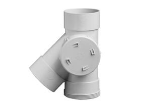Hero - DWV Side Access Junction Right Hand 100mm x 45 Degree