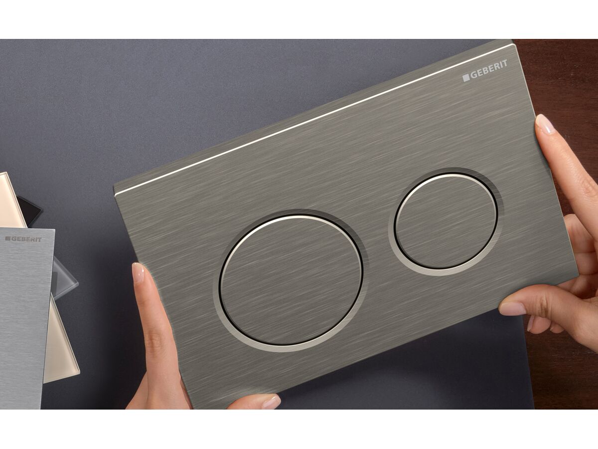 Geberit Omega01 Dual Flush Button - Actuator Plate Close Up