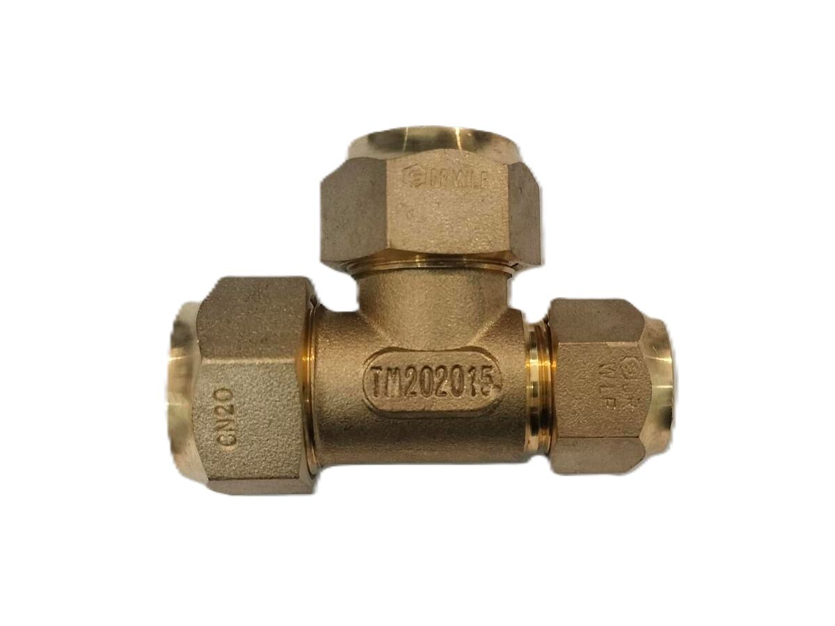Hero - Brass Crox Tee Male 20 X 20 X 15mm