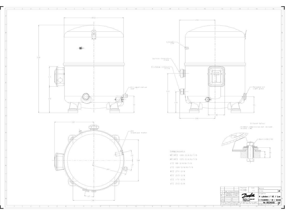 Maneurop MTZ Compressor
