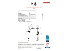 Specification Sheet - Milli Marq Edit Twin Rail Shower Chrome 3 Star)